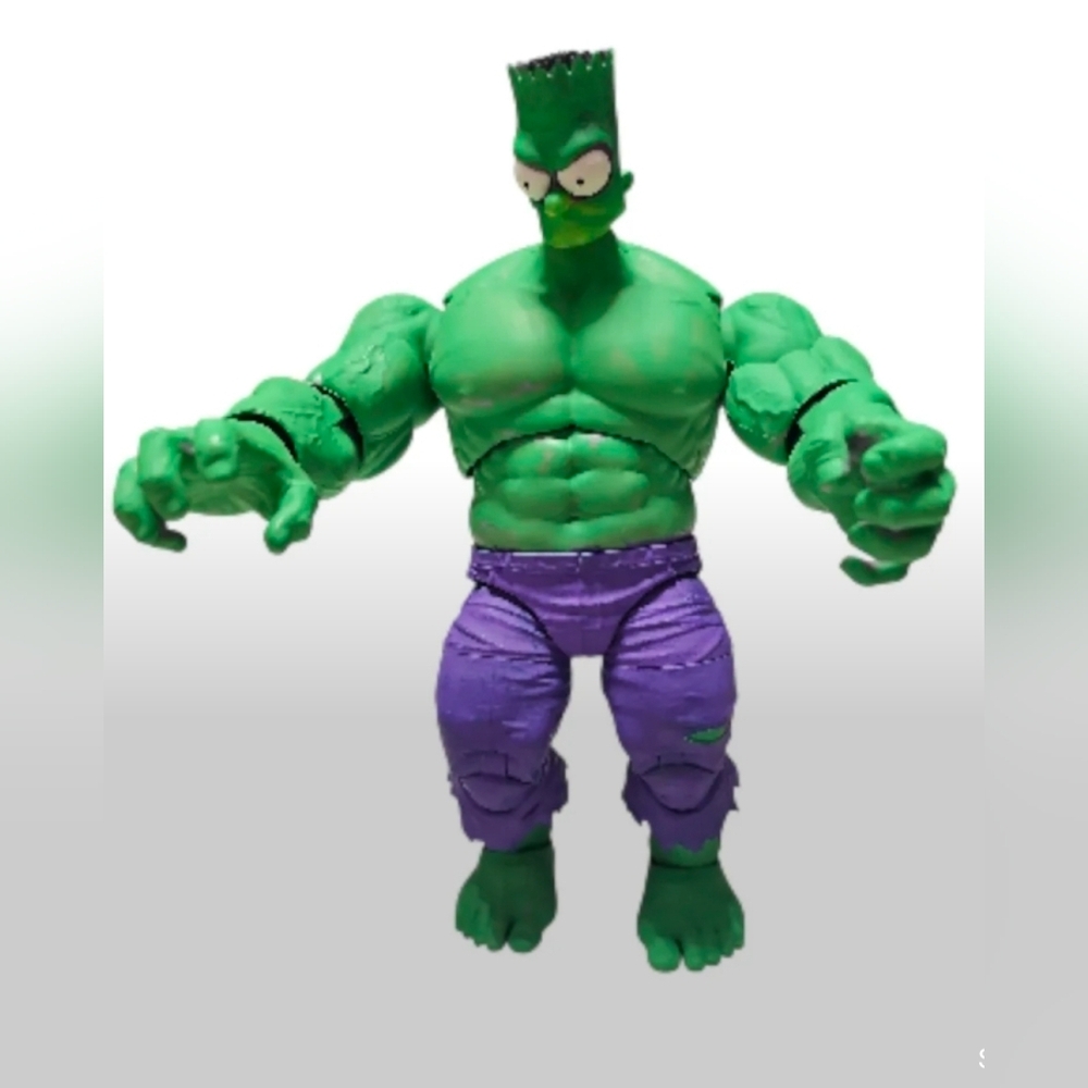 Green Hulk Bart Simpson action figure #TheSimpsons #Marvel